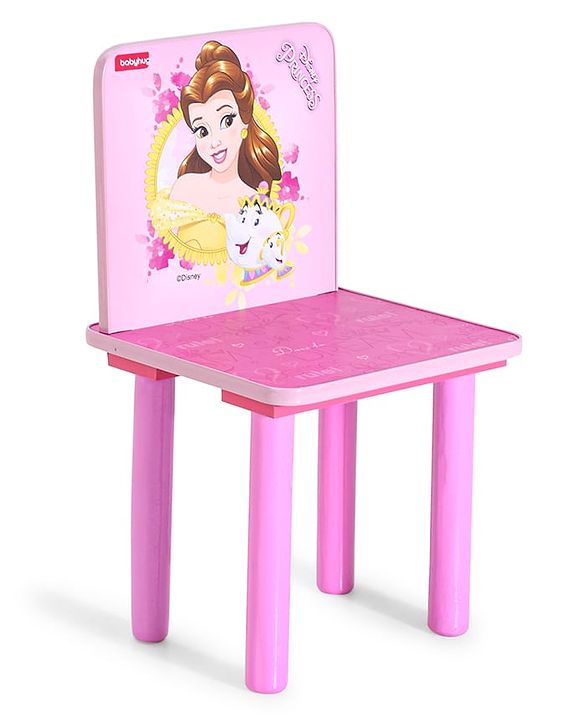 Babyhug Princess Multipurpose Study Table with 1 Chair  Pink| Art & Craft Table| Dining Table| Easy to Assemble| Sturdy Construct| Storage Draw| Chair with Backrest
