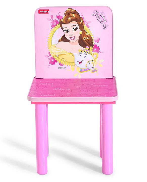 Babyhug Princess Multipurpose Study Table with 1 Chair  Pink| Art & Craft Table| Dining Table| Easy to Assemble| Sturdy Construct| Storage Draw| Chair with Backrest