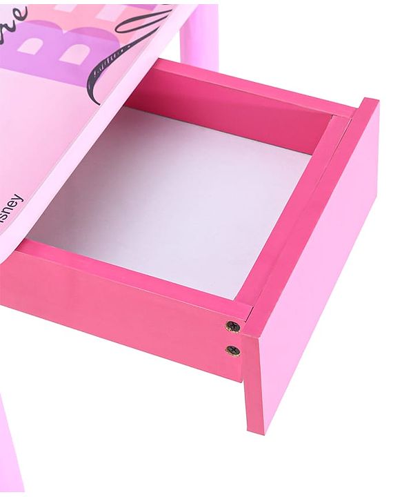 Babyhug Princess Multipurpose Study Table with 1 Chair  Pink| Art & Craft Table| Dining Table| Easy to Assemble| Sturdy Construct| Storage Draw| Chair with Backrest