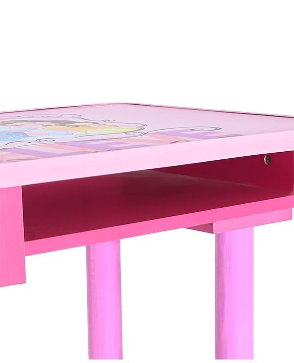 Babyhug Princess Multipurpose Study Table with 1 Chair  Pink| Art & Craft Table| Dining Table| Easy to Assemble| Sturdy Construct| Storage Draw| Chair with Backrest