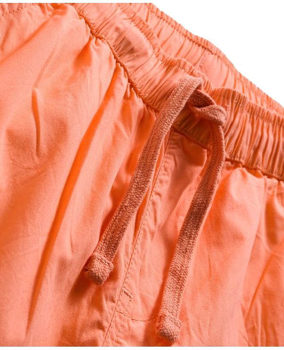 Pine Kids Cotton Elastane Knit Full Length Trouser With Cargo Pockets - Orange