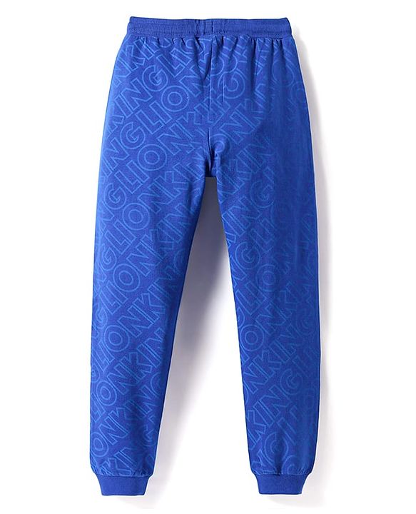 Pine Kids Disney Terry Knit Full Length Lounge Pant with Lion King Graphics - Royal Blue