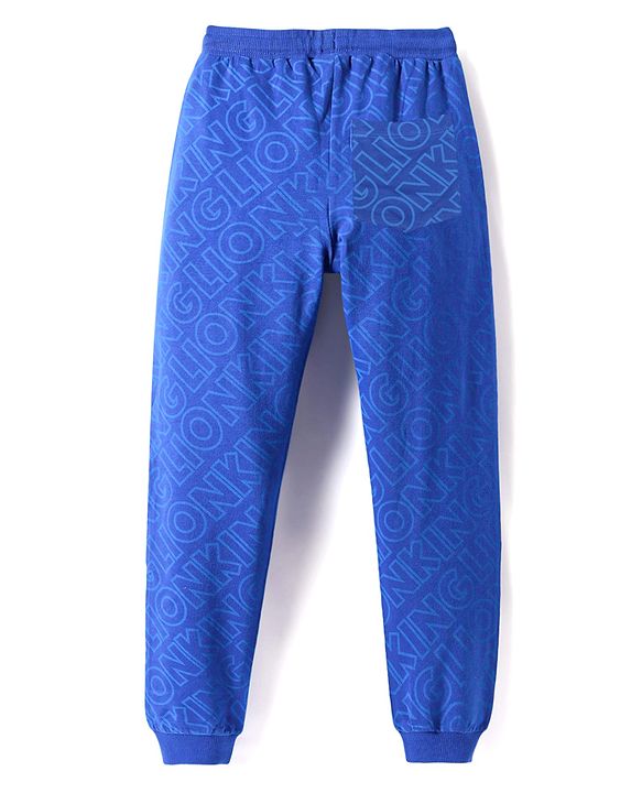 Pine Kids Disney Terry Knit Full Length Lounge Pant with Lion King Graphics - Royal Blue