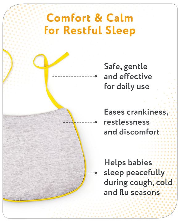 Babyhug Baby Bib Compress for Cold & Colic Relief - Grey