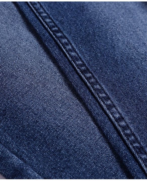 Pine Kids Denim Woven Full Length Washed Jeans - Royal Blue