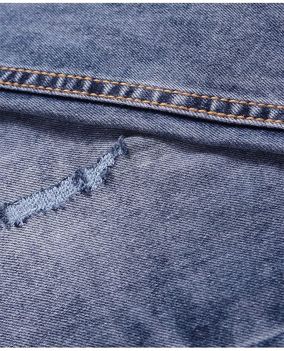 Pine Kids Denim Woven Full Length Washed Jeans - Navy Blue