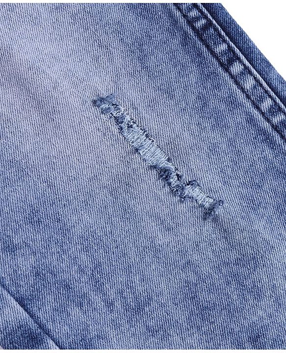 Pine Kids Denim Woven Full Length Washed Jeans - Navy Blue