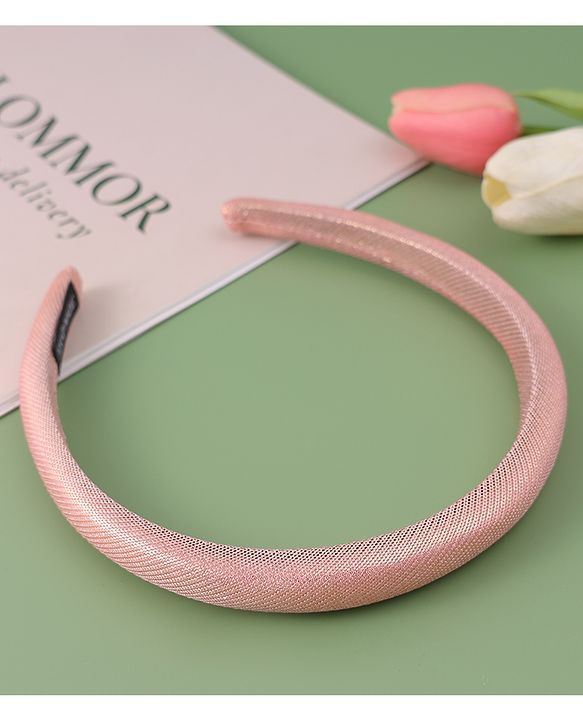Pine Kids Free Size Solid Coloured Hair Band - Pink