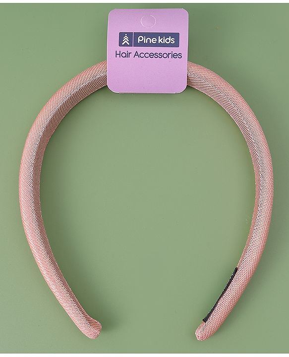 Pine Kids Free Size Solid Coloured Hair Band - Pink