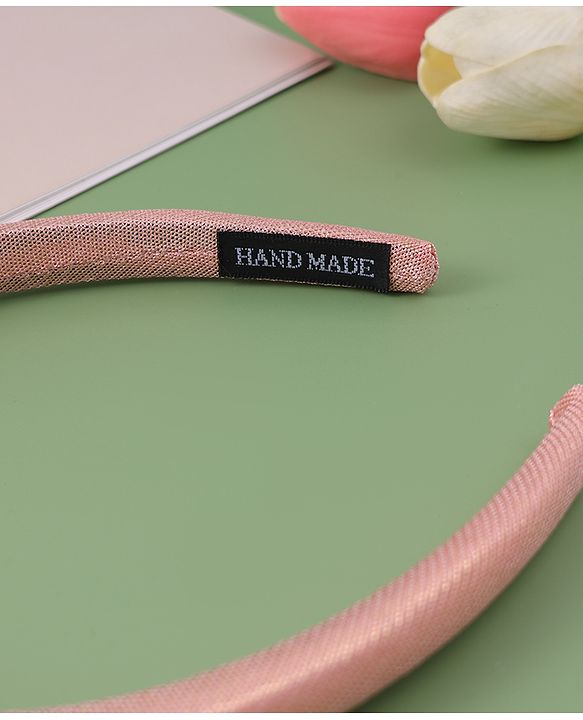 Pine Kids Free Size Solid Coloured Hair Band - Pink