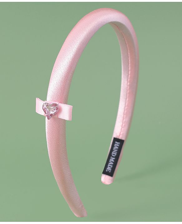 Pine Kids Free Size Solid Coloured  Hair Band - Pink