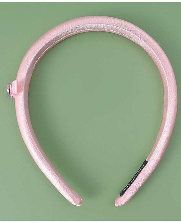 Pine Kids Free Size Solid Coloured  Hair Band - Pink