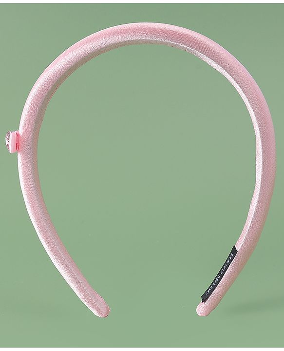 Pine Kids Free Size Solid Coloured  Hair Band - Pink