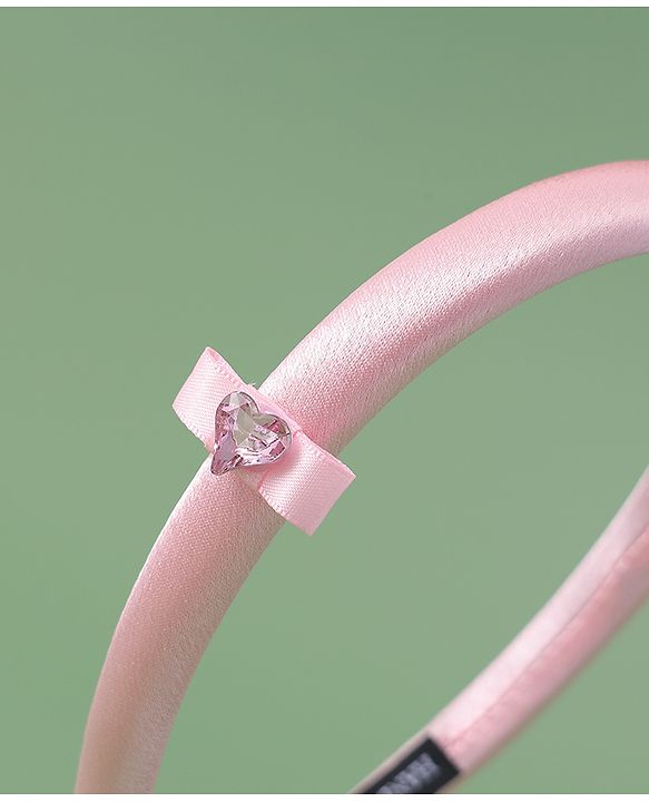 Pine Kids Free Size Solid Coloured  Hair Band - Pink