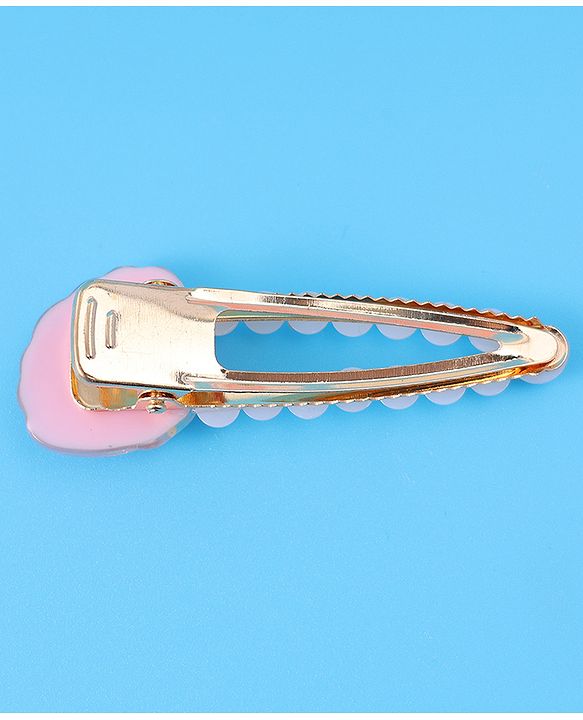 Pine Kids Free Size Hair Pins & Clips with Sea Shell Applique Pack of 3 - Light Pink