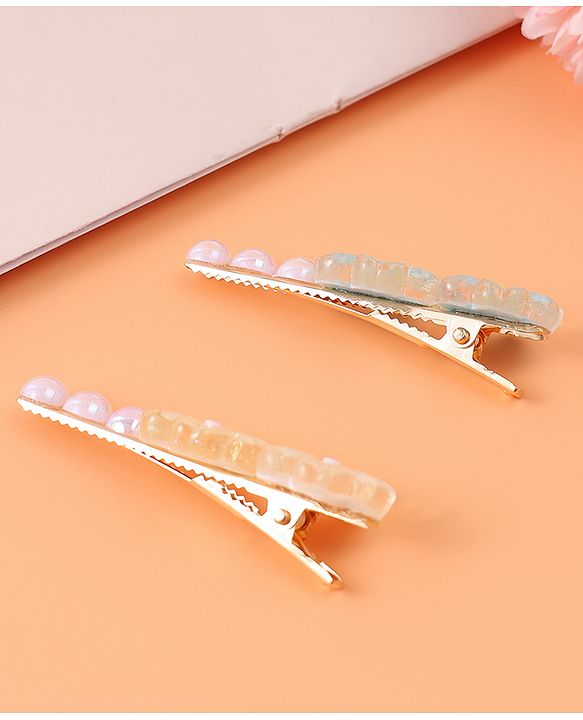 Pine Kids Hair Pins & Clips Free Size - White & Blue