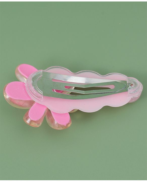 Babyhug Free Size Snap Clips With Floral Applique Pack of 5 - Multicolor