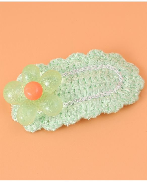 Babyhug Free Size Snap Clips With Floral Applique Pack of 5 - Multicolor