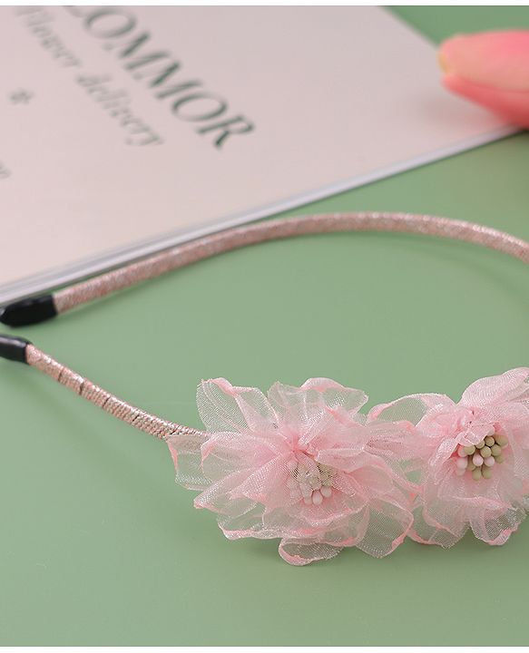 Babyhug Floral Applique Hair Band -  Pink