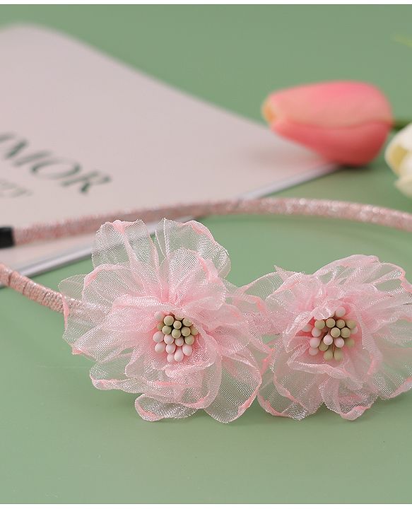 Babyhug Floral Applique Hair Band -  Pink