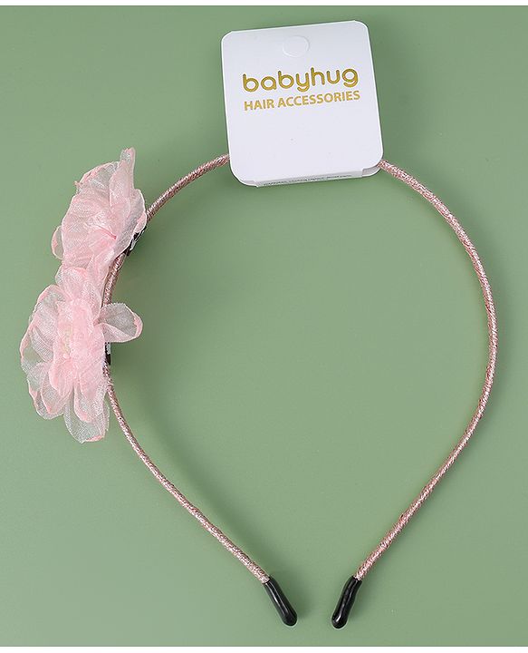 Babyhug Floral Applique Hair Band -  Pink