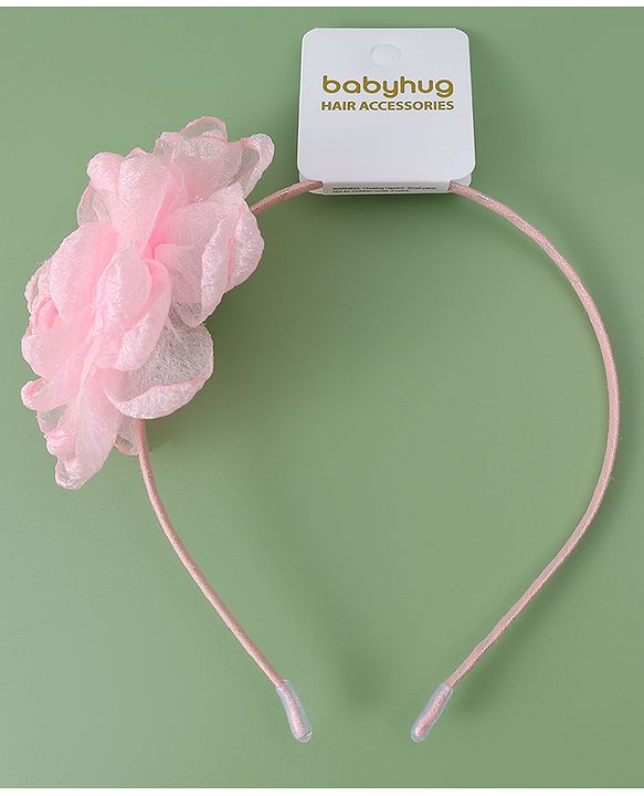 Babyhug Floral Applique Hair Band -  Pink