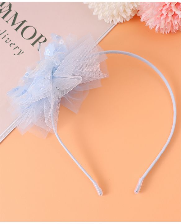 Babyhug Floral Applique Hair Band -  Blue