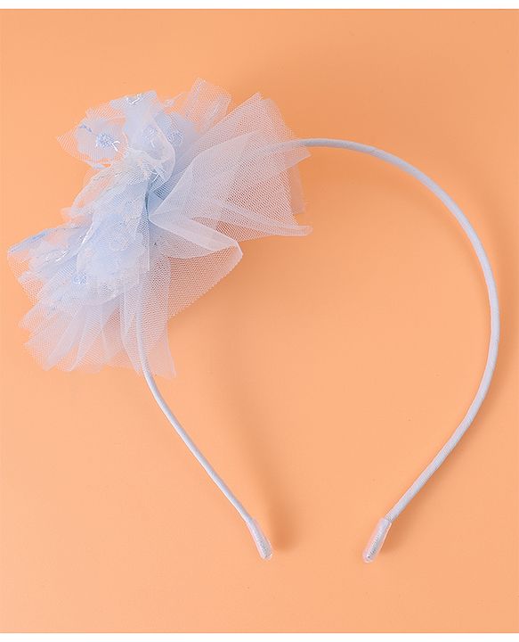 Babyhug Floral Applique Hair Band -  Blue