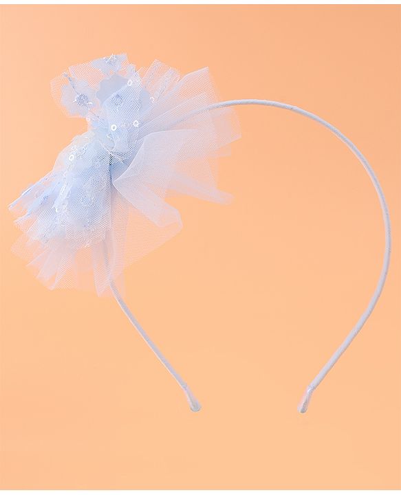 Babyhug Floral Applique Hair Band -  Blue