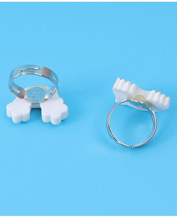 Babyhug Unicorn & Butterfly Designed Finger Rings Pack of 6 - Blue