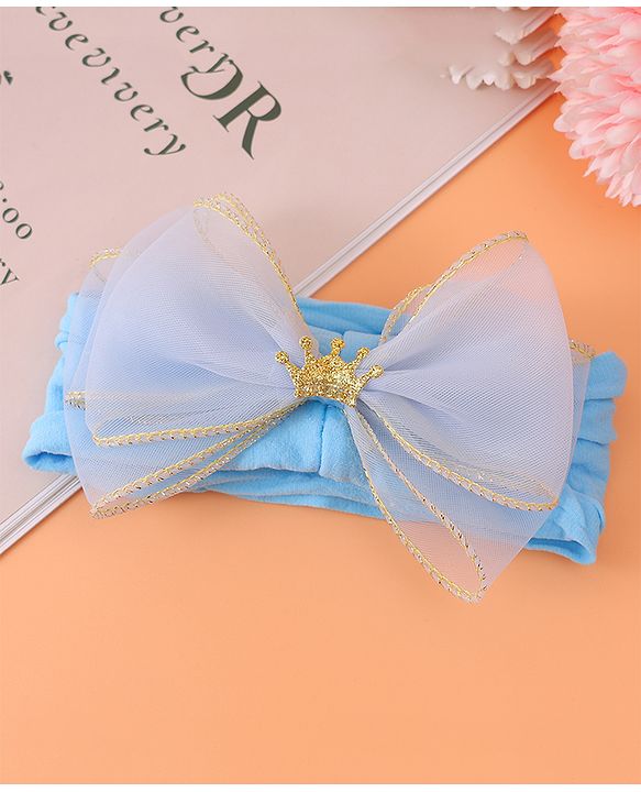 Babyhug Free Size Headband With Bow Applique - Purple