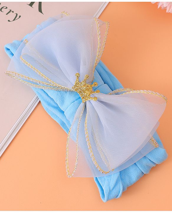 Babyhug Free Size Headband With Bow Applique - Purple
