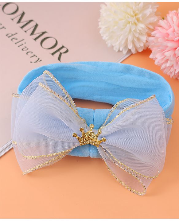 Babyhug Free Size Headband With Bow Applique - Purple