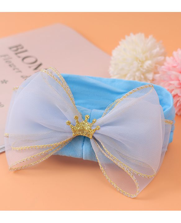 Babyhug Free Size Headband With Bow Applique - Purple