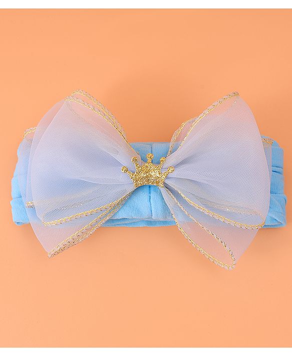Babyhug Free Size Headband With Bow Applique - Purple