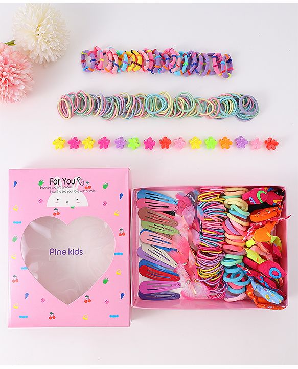 Pine Kids Hair Accessories Combo Set Free Size - Multicolor