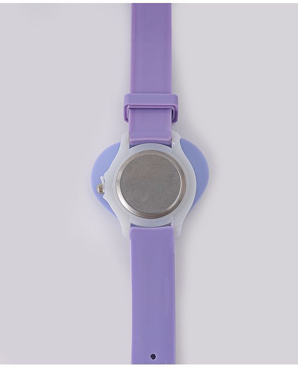 Babyhug Analog Watch With Heart Applique Free Size - Pink