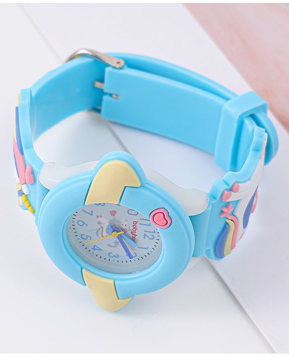 Babyhug Unicorn Applique Analog Watch - Pink