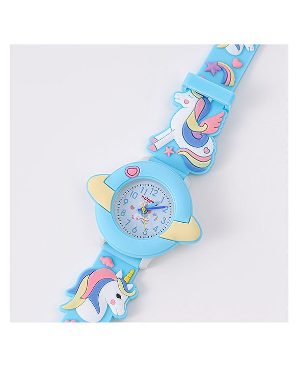 Babyhug Unicorn Applique Analog Watch - Pink