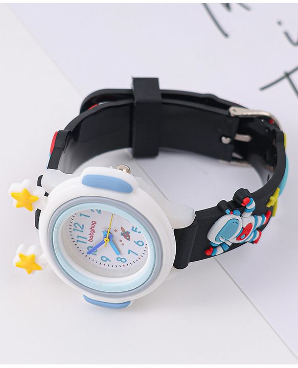 Babyhug Analog Watch With Astronomical Applique Free Size - Black