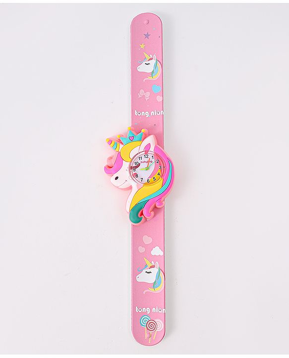 Babyhug Analog Unicorn Shaped Watch Free Size - Pink