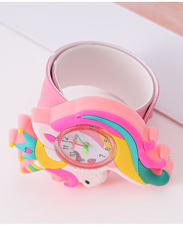 Babyhug Analog Unicorn Shaped Watch Free Size - Pink