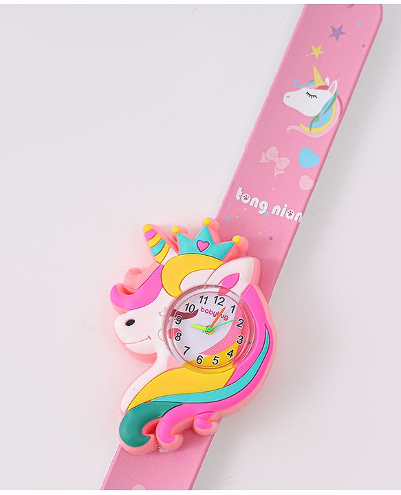 Babyhug Analog Unicorn Shaped Watch Free Size - Pink