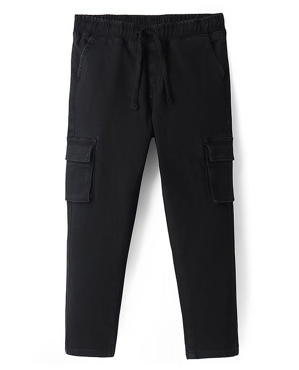 Pine Kids Denim Full Length Washed Jeans with Pockets -  Navy Blue