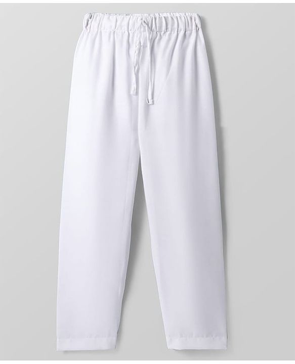 Pine Kids Full Sleeves Woven Kurta Pyjama Set with Floral Embroidery - Wine