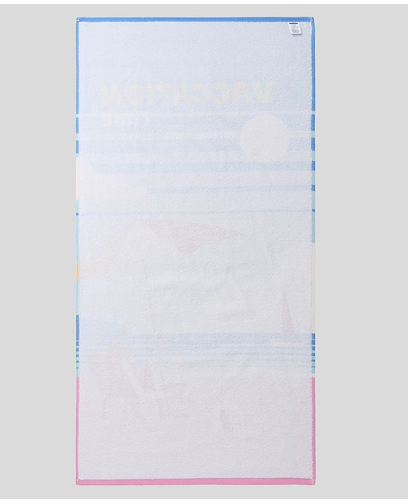 Pine Kids Terry Woven Towel Beach Theme Print L 125 x B 60 cm - Multicolor