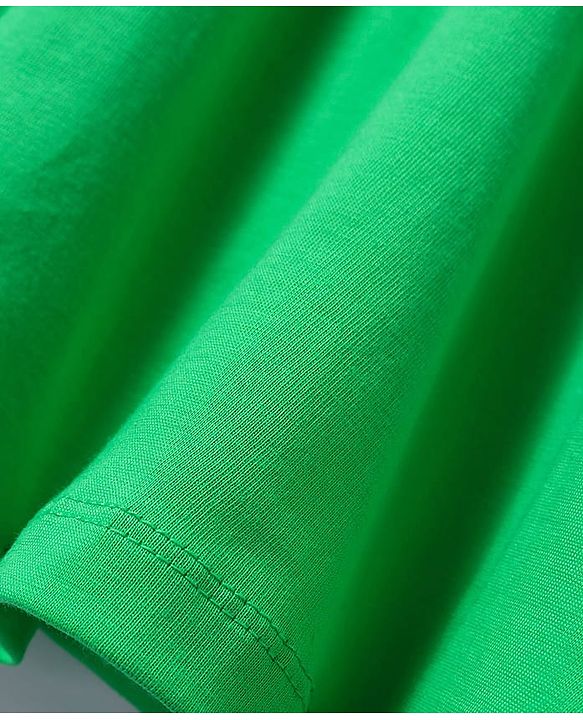 Pine Kids Cotton Knit Sleeveless Collared Dress with Foil Heart Print - Light Green