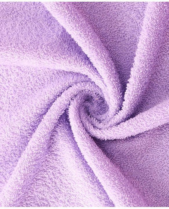 Babyhug Cotton Knit Hooded Wrapper With Princess Print L 73 x B 73 cm - Lilac