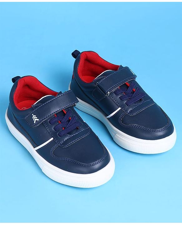 Pine Kids Casual Shoes with Velcro Closure - Navy Blue