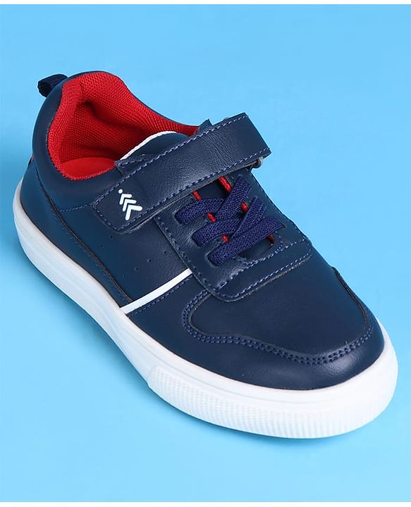 Pine Kids Casual Shoes with Velcro Closure - Navy Blue